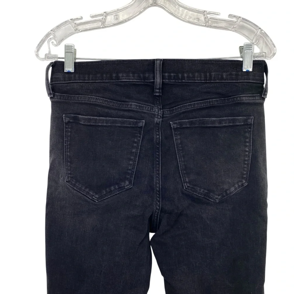 J. Crew 8” Mid Rise Skinny Jeans in Black